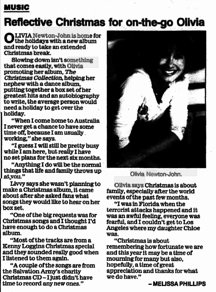 Reflective Christmas for on-the-go Olivia - Hills Messenger