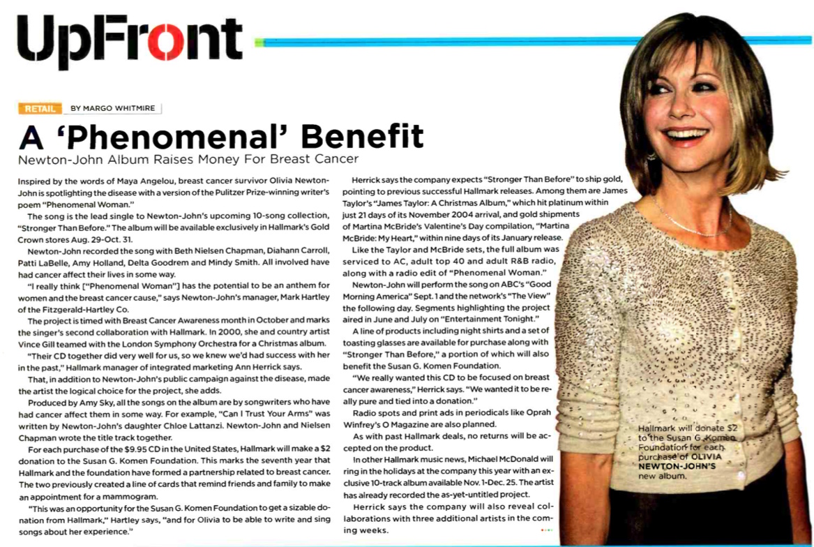A Phenomenal Benefit - Billboard magazine