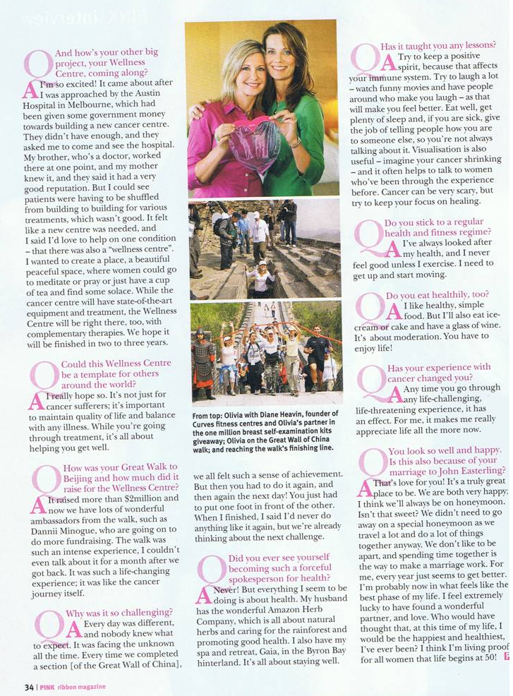 Olivia's new life - Pink Ribbon