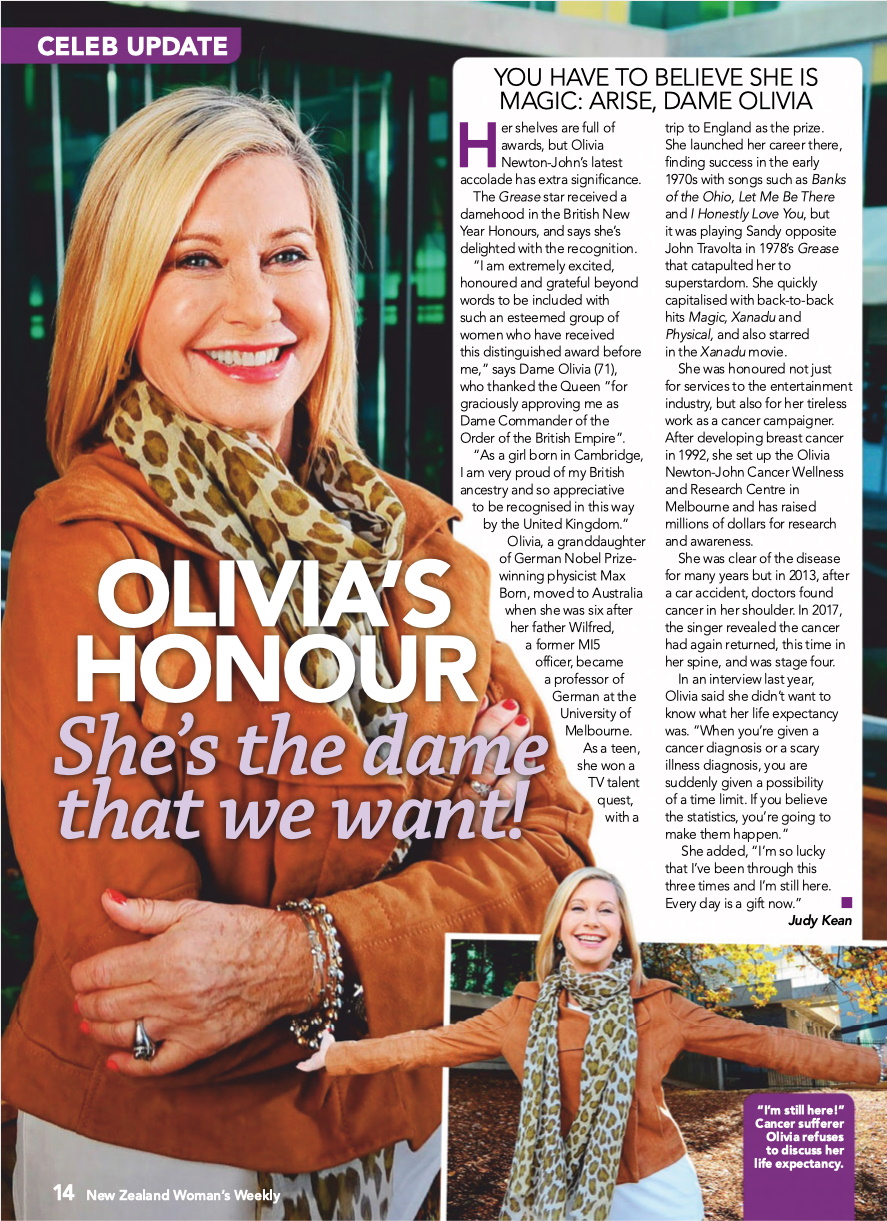 She's the Dame that we want - Woman's Weekly