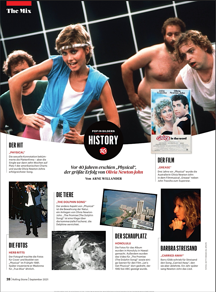 Physical 40th  Anniversary! - Rolling Stone (German)