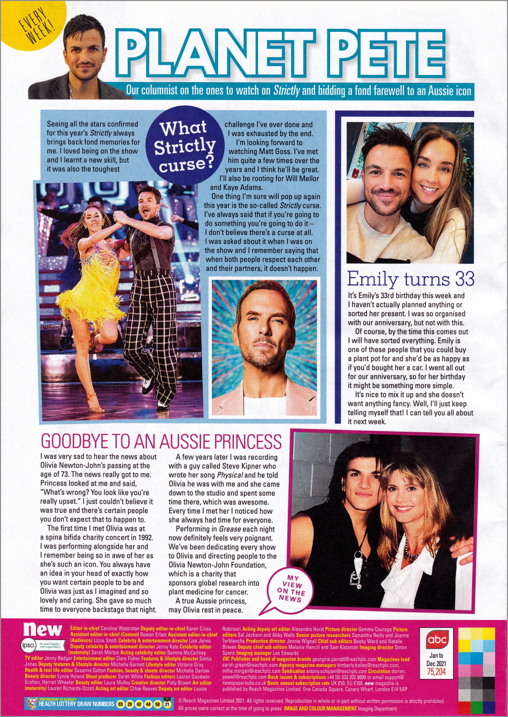 Peter Andre and Olivia- New