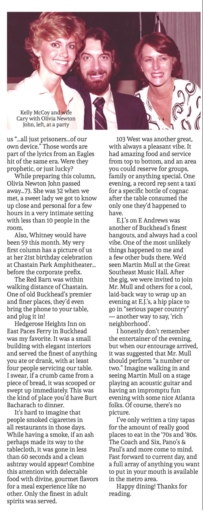 Kelly McCoy meets Olivia in early 80s - Atlanta Senior Life