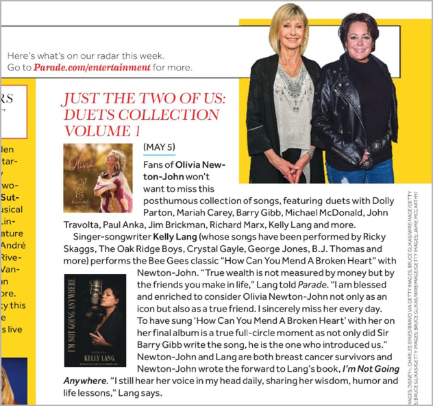 Kelly Lang duet on Just The Two Of Us - Parade