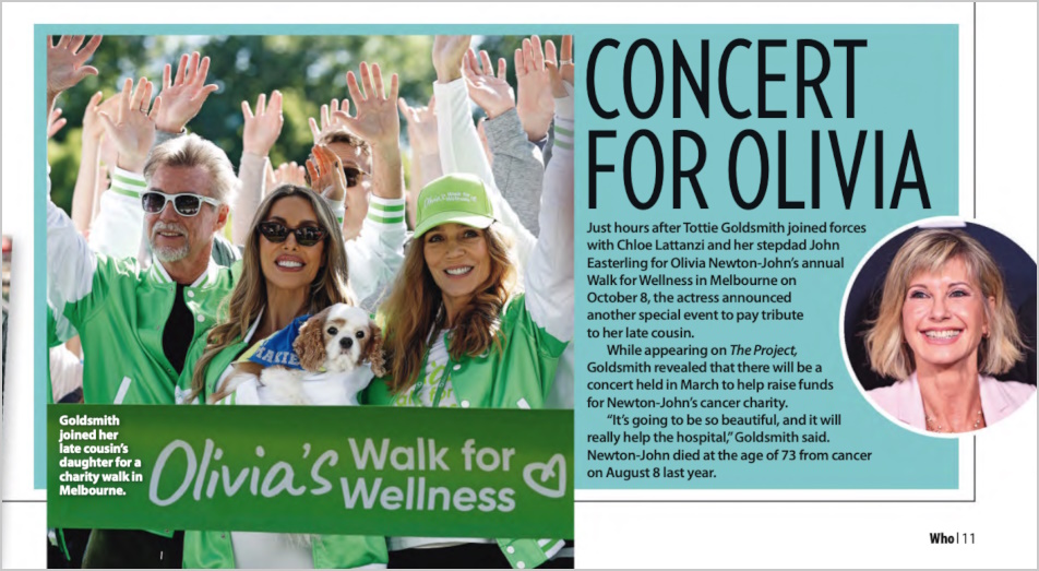 Who magazine Olivia Newton-John