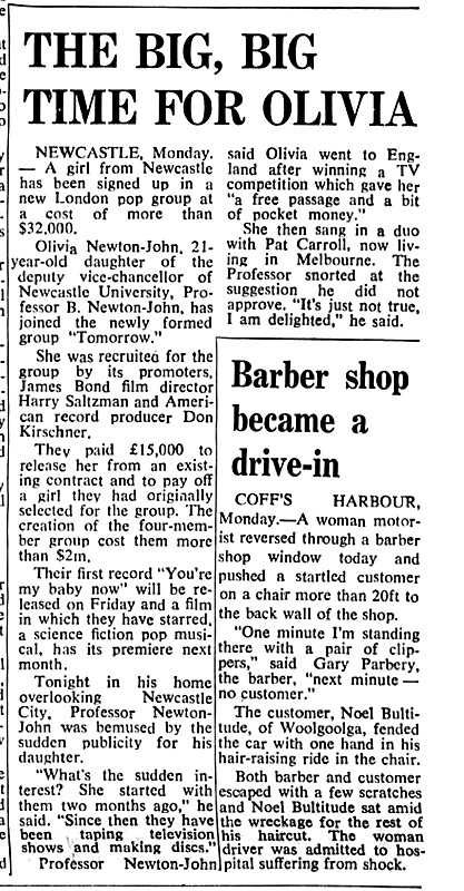 The big, big, time for Olivia - Sydney Morning Herald