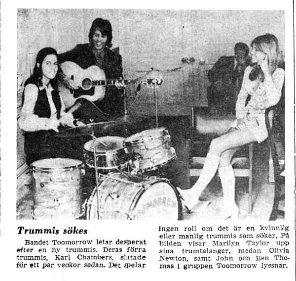 Swedish article w pic of the band - Göteborgposten