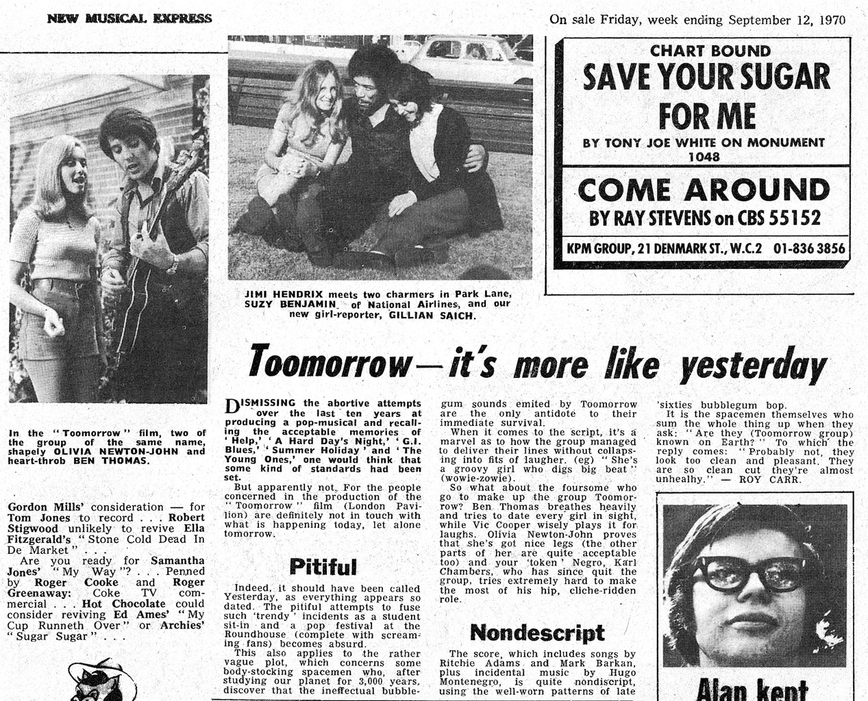 Toomorrow - it's more like yesterday - NME