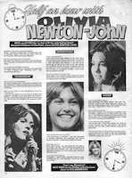 Olivia Newton-John, Diana for girls magazine, July 1971
