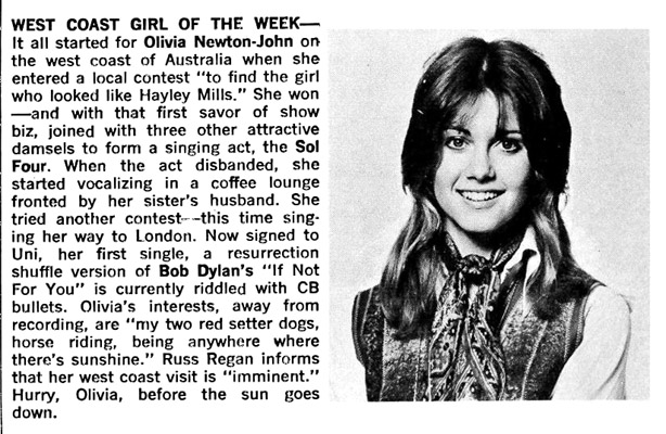 West Coast Girl of the week - Cashbox