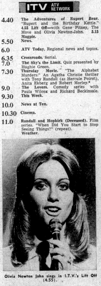 Olivia Newton-John, Lift Off TV show 1971