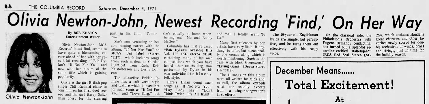 Newest Recording Find, On Her Way - The Columbia Record