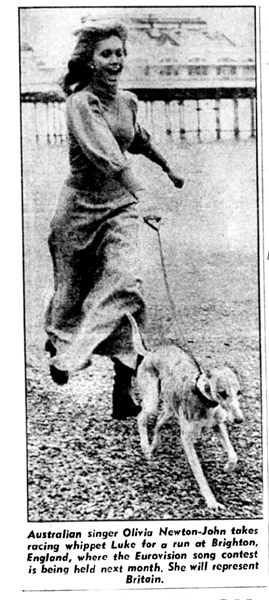 Olivia in Brighton for the Eurovision Song Contest - Sydney Morning Herald