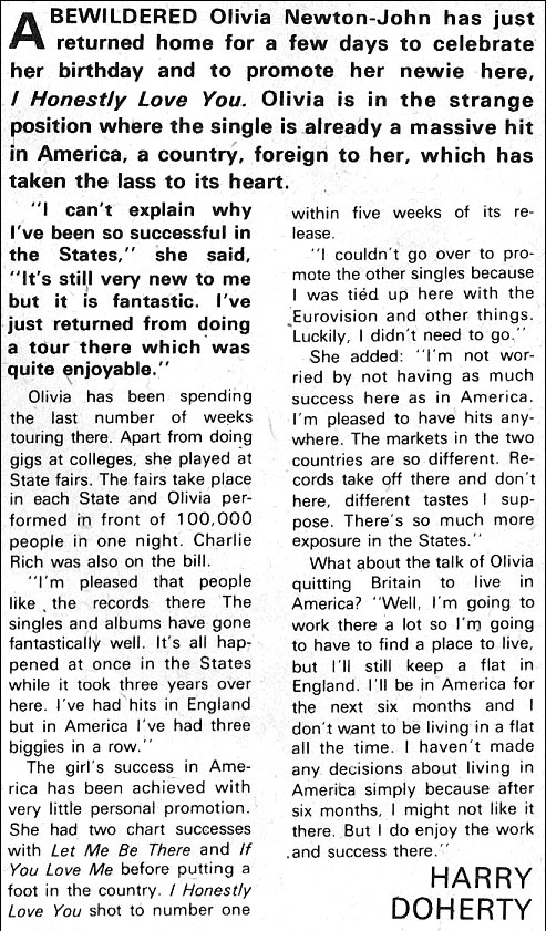 Olivia bewildered (by US success of IHLY) - Disc