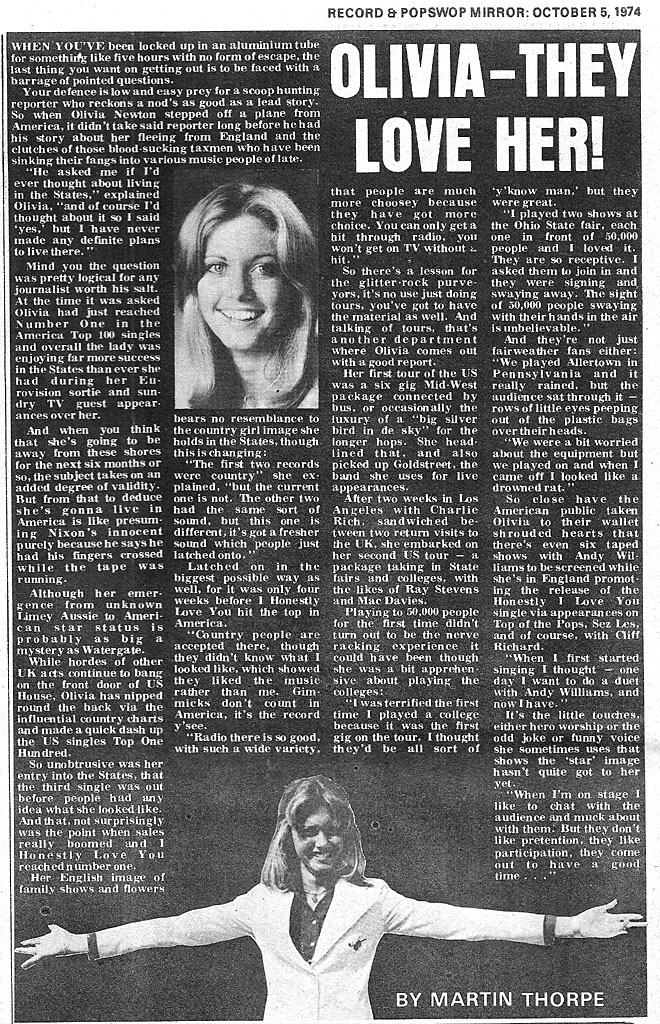 Olivia - they love her - Record Mirror