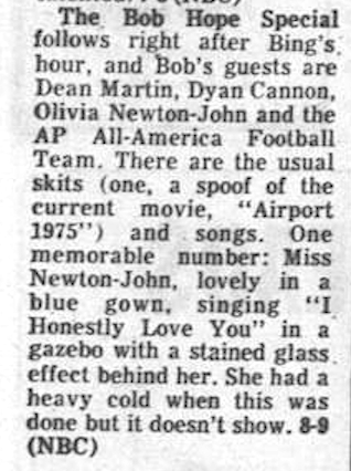 Bob Hope TV appearance - The Ailene Reporter News