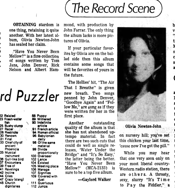 Have You Never Been Mellow album review Sacramento Bee