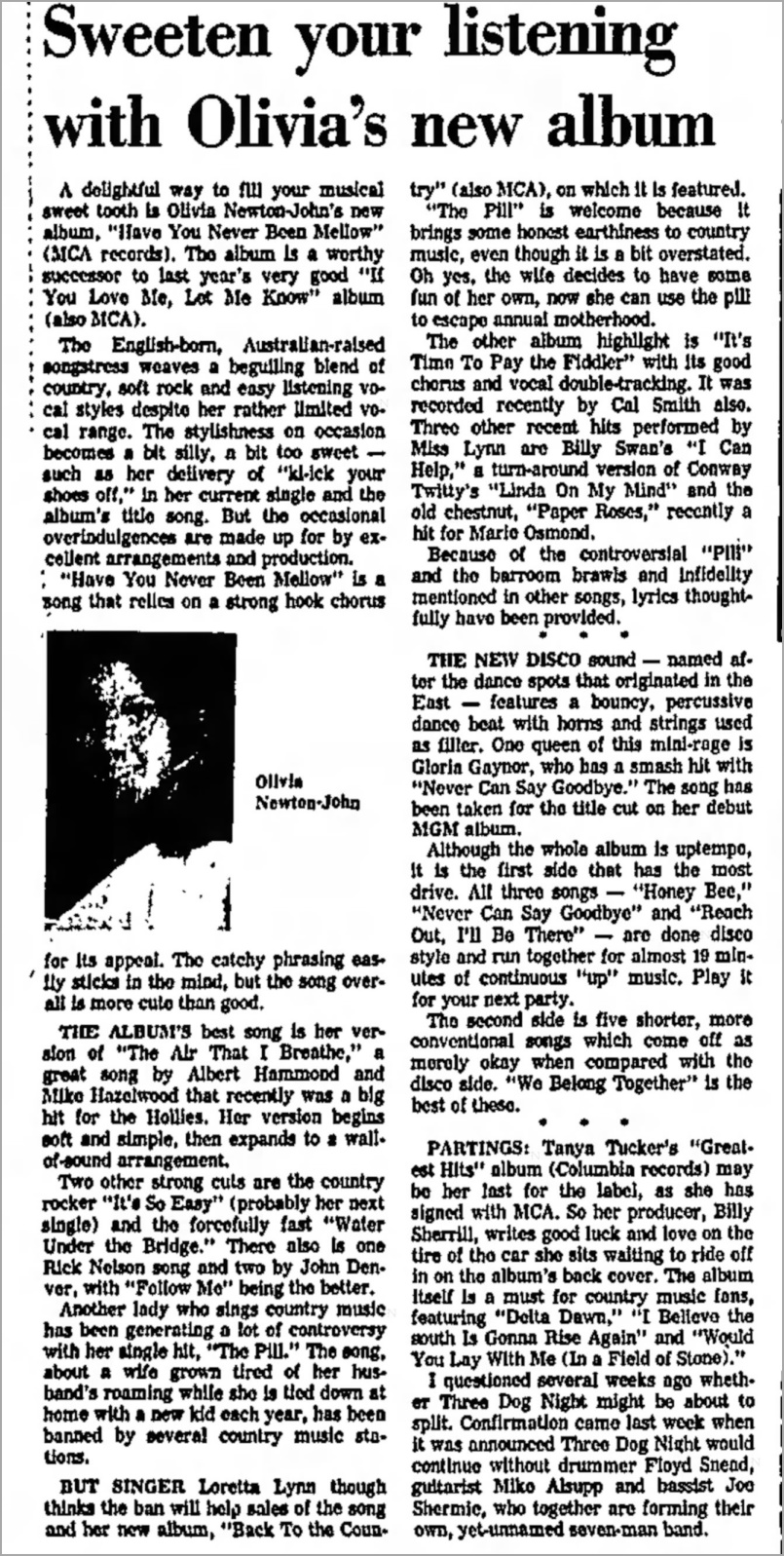 Have You Never Been Mellow review - The Times