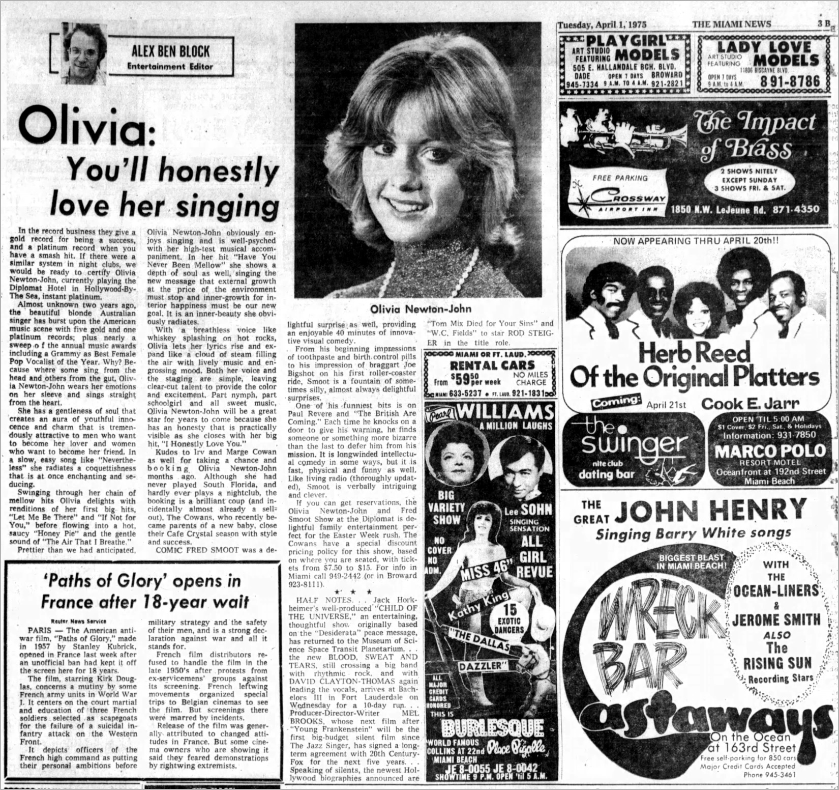 Olivia You'll Honestly Love Her Singing, Diplomat Resort concert review - The Miami News