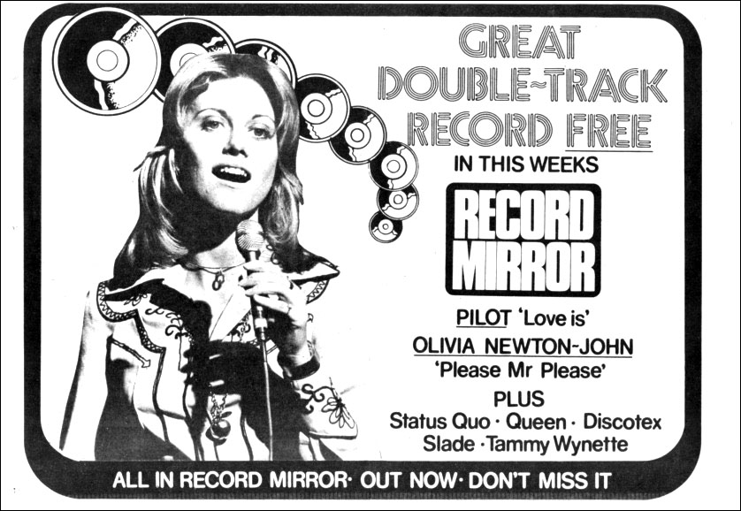 RM ad for cover flexidisc feat Please Mr Please - Record Mirror
