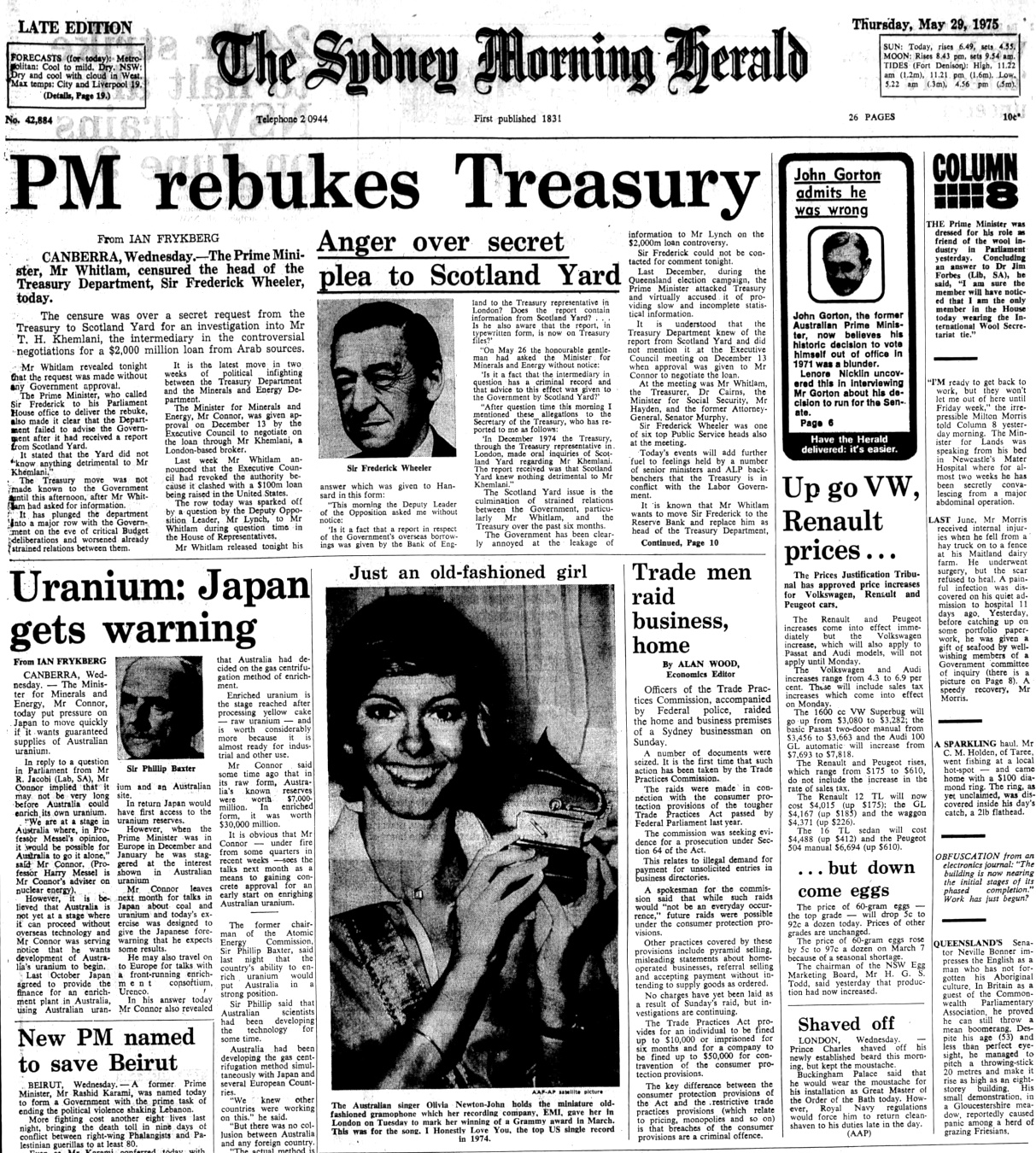 Just an Old Fashioned Girl winning a Grammy - Sydney Morning Herald