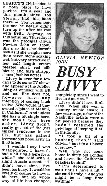 Busy Livvy - Record Mirror