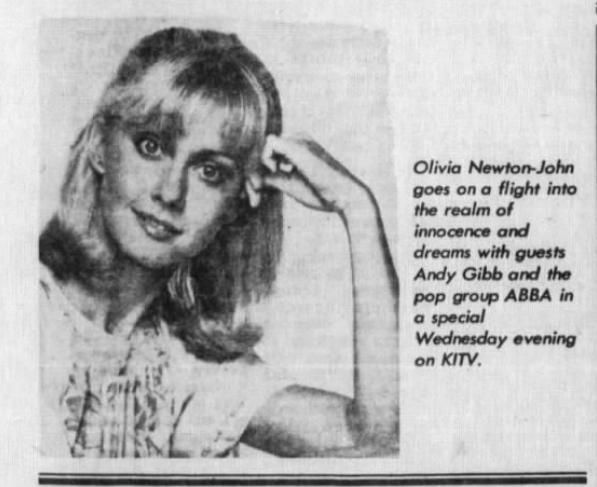 Olivia Newton-John press article