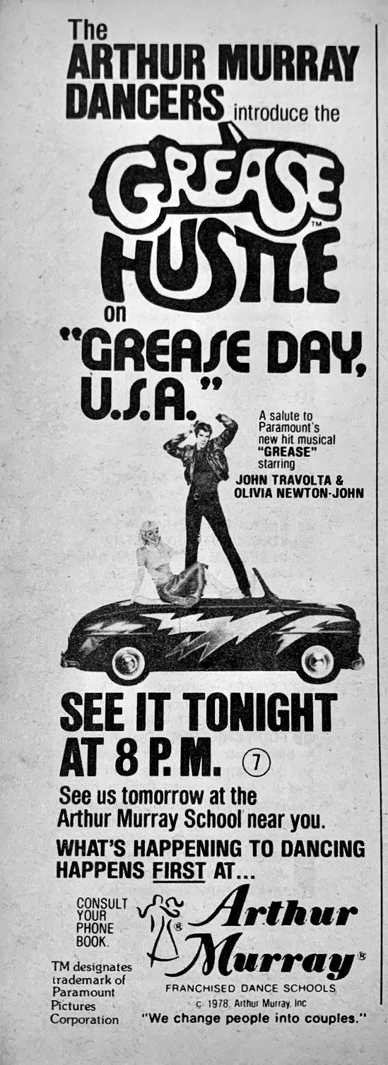 Grease Day USA advert