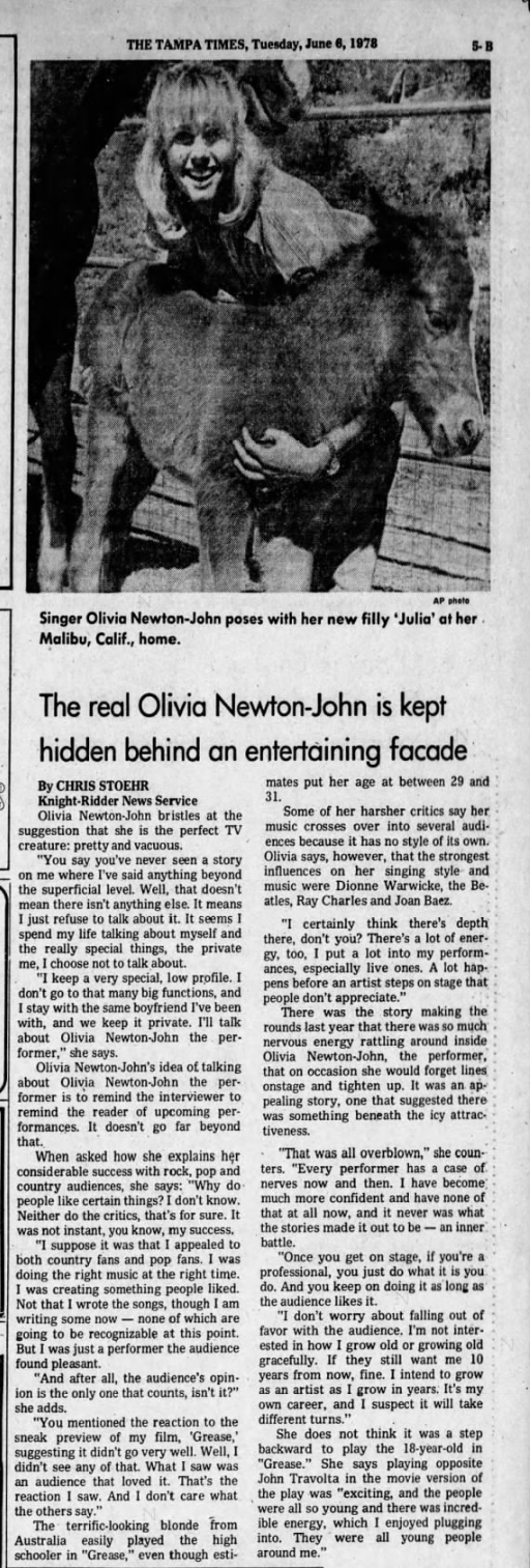 The real Olivia is kept hidden behind an entertaining facade - The Tampa Times