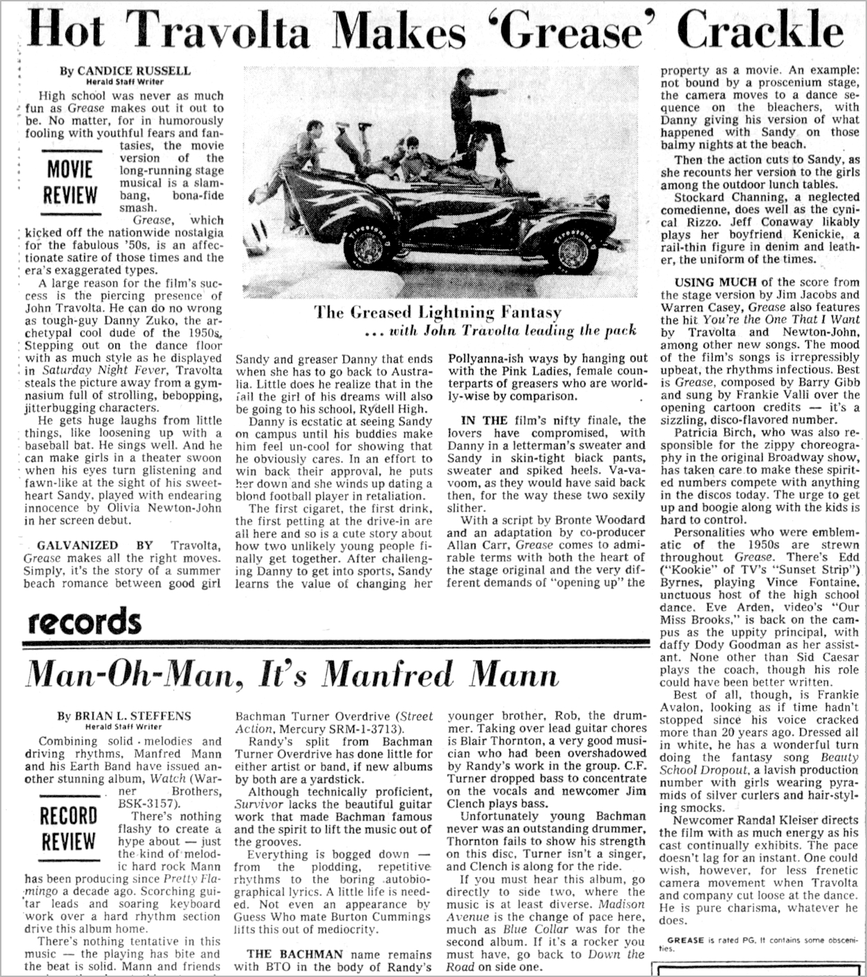 Hot Travolta Makes Grease Crackle - The Miami Herald