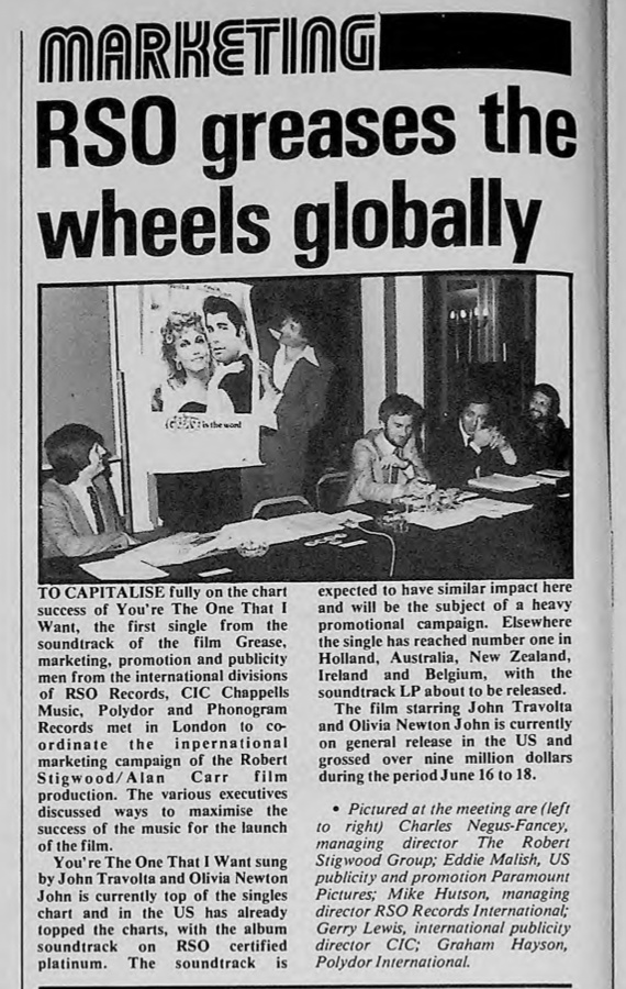 RSO greases the wheels globally - Music Week