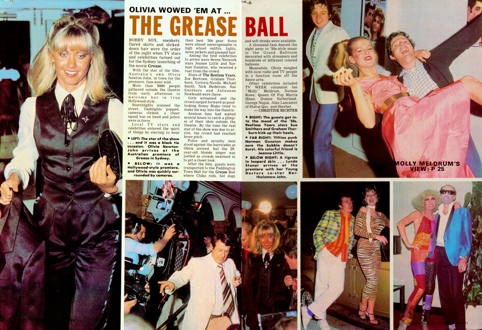 Olivia vows them at Grease Ball - TV Week