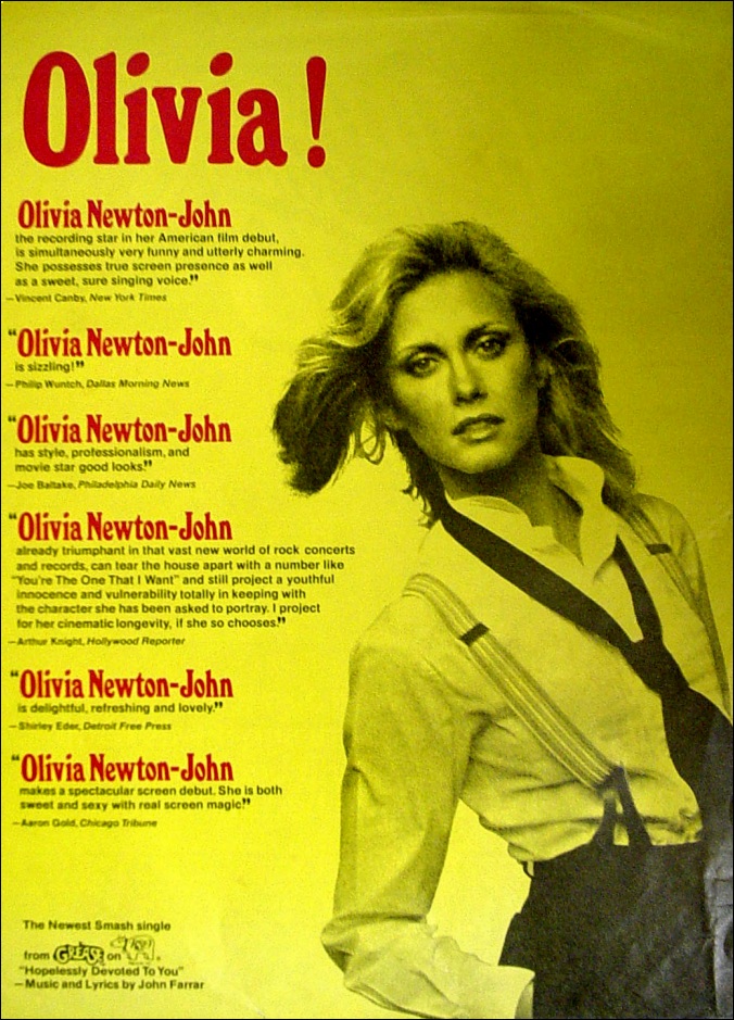 Hopelessly Devoted To You single advert - Billboard