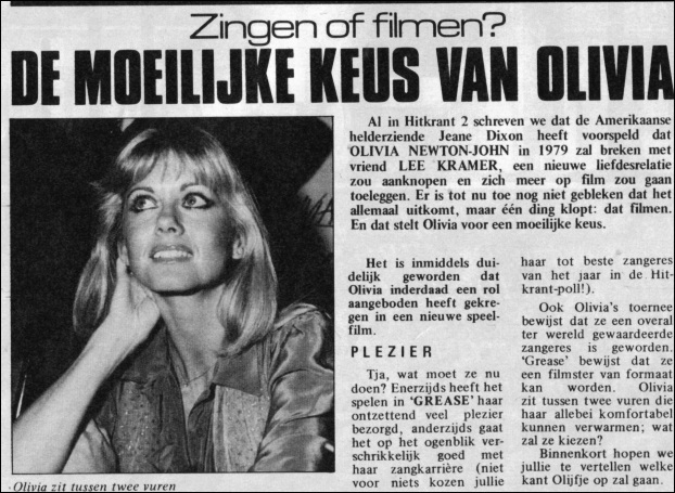 What Now Olivia? - Hitkrant