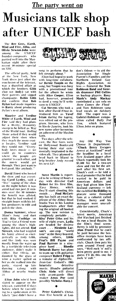 Musicians talk shop after UNICEF bash - Ottawa Journal