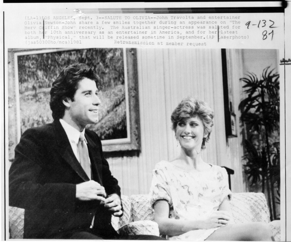 Olivia photo from Merv Griffin - newswire