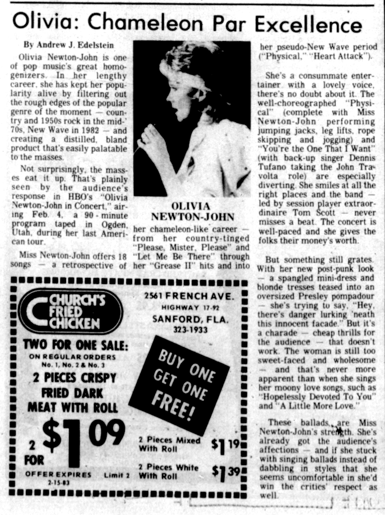 Olivia - Chameleon Par Excellence - Evening Herald