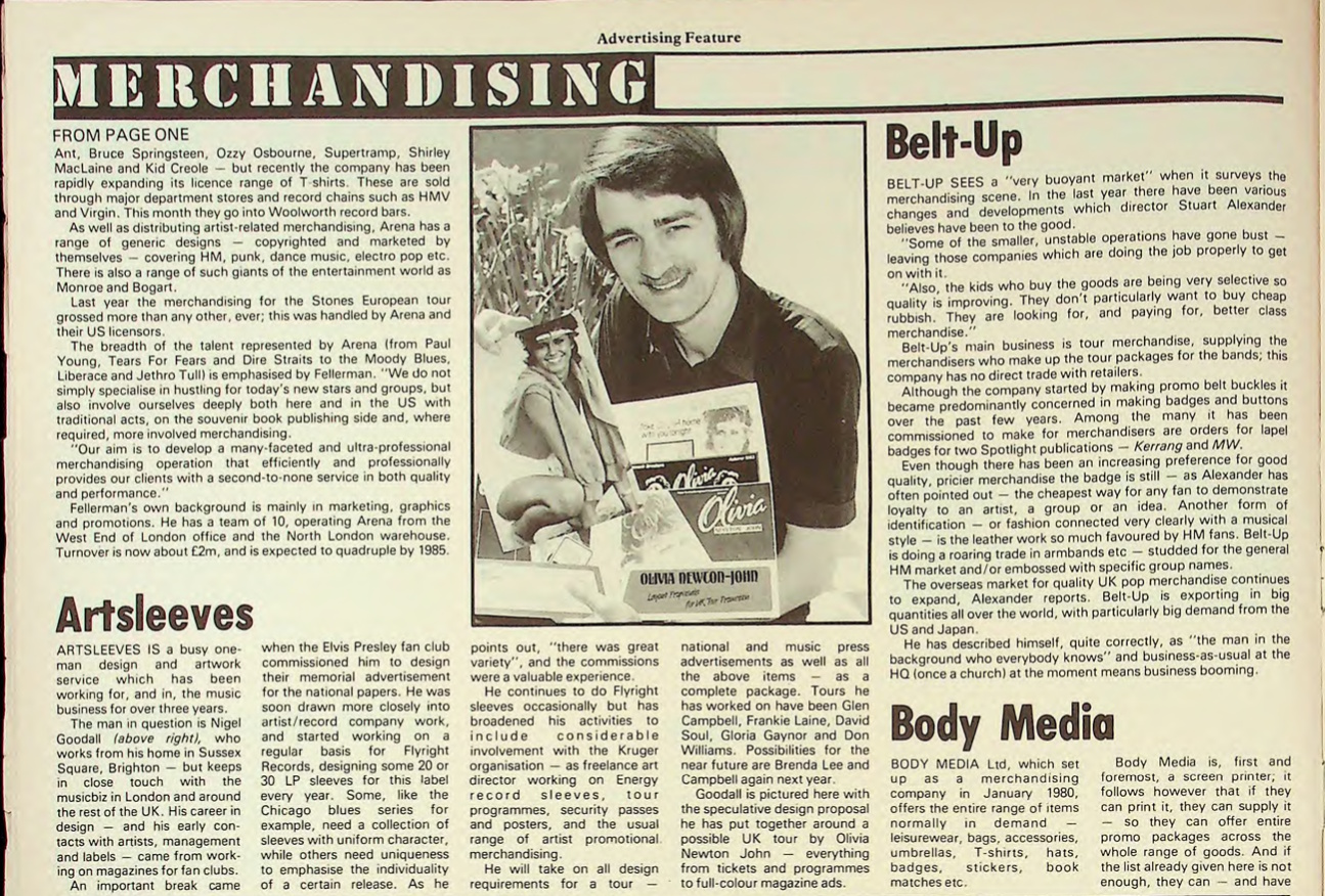 Nigel Goodall, Artsleeves and Olivia - Music and Video Week