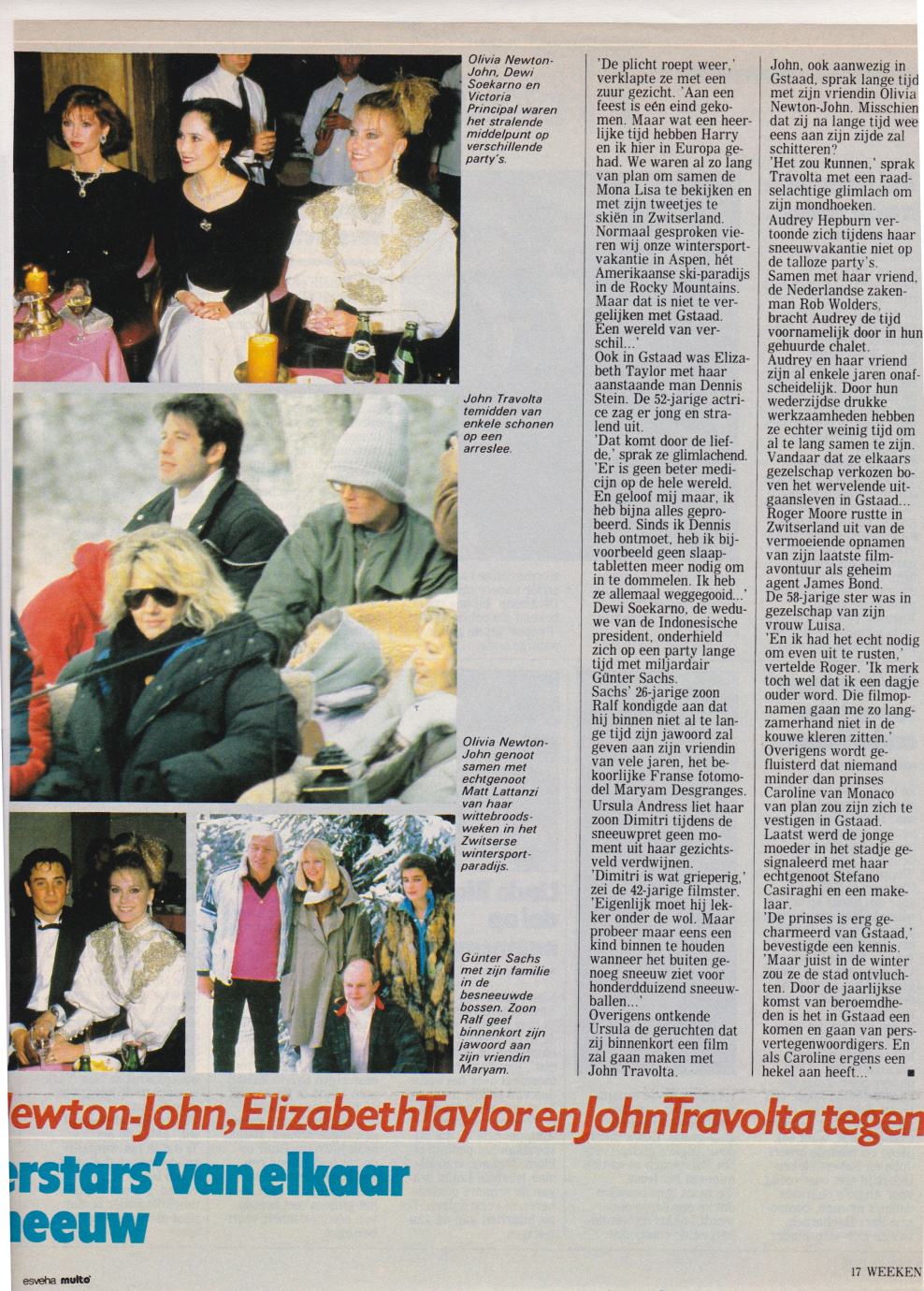 Olivia, Matt and other stars in Gstaad - Weekend