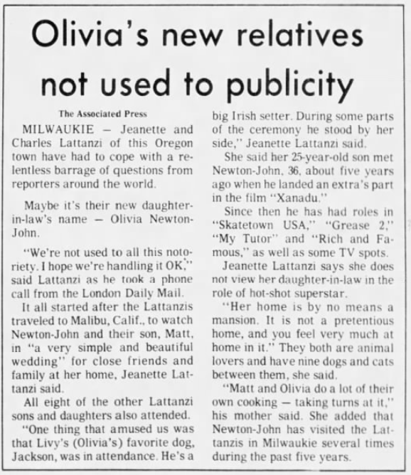 Olivia's new relatives not used to publicity - Statesman Journal