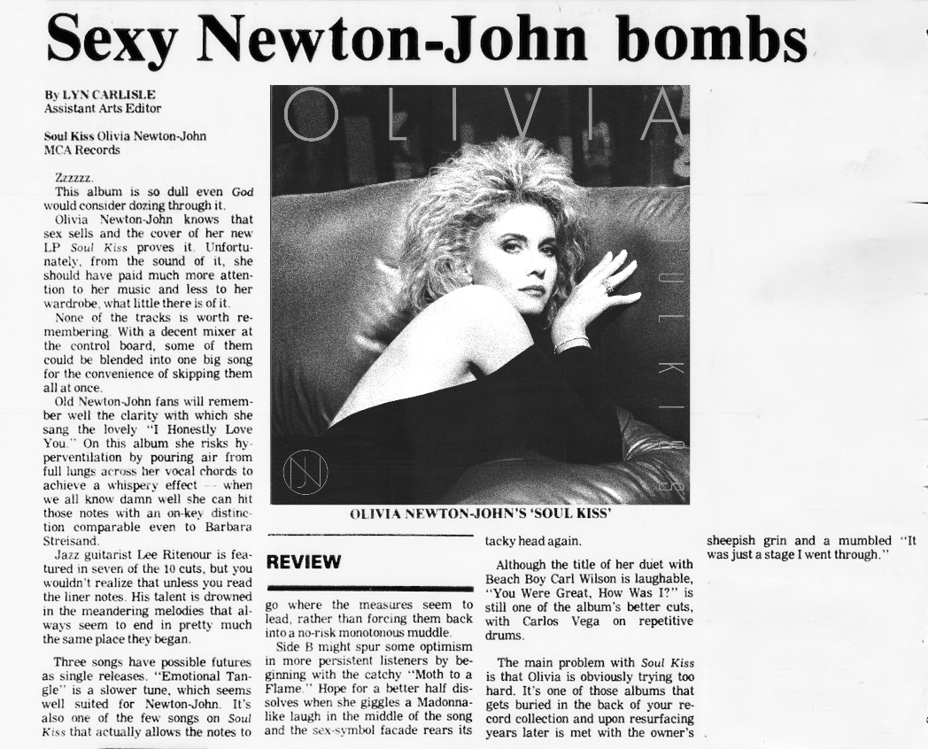 Sexy Newton-John bombs - The Kentucky Kernel