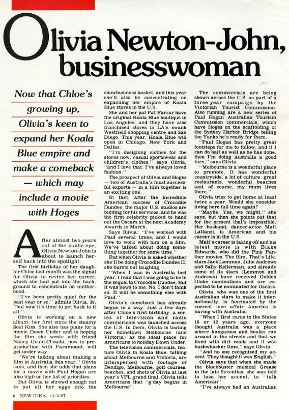 Olivia Businesswoman - New Idea