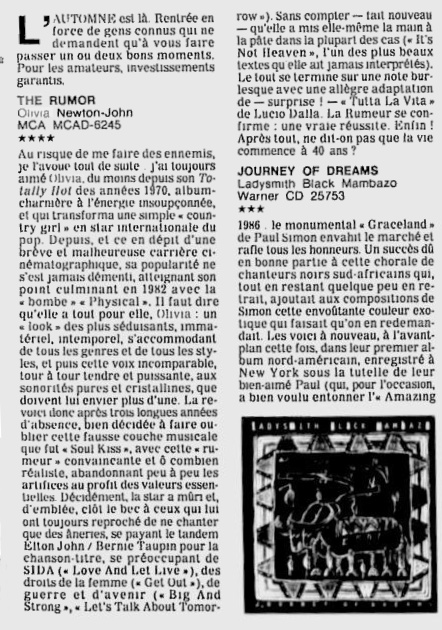 The Rumour review - Le Devoir