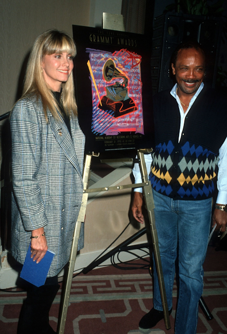 Olivia Newton-John and Quincy Jones