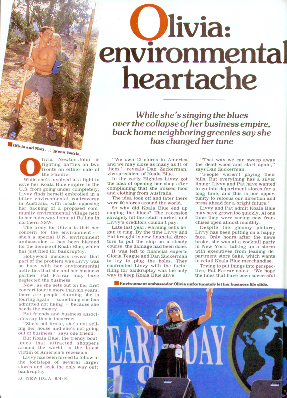 Olivia, Environmental Heartache - New Idea