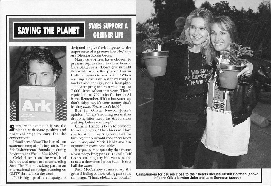 Saving The Planet - Hello magazine