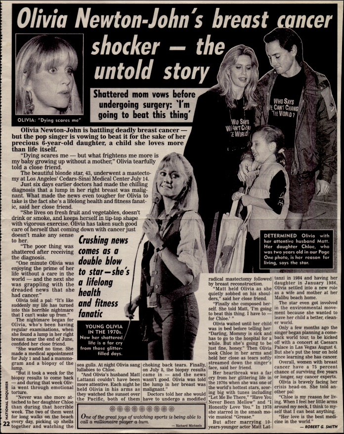 Breast cancer shocker - National Enquirer