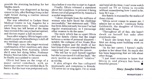 Olivia Newton-John article