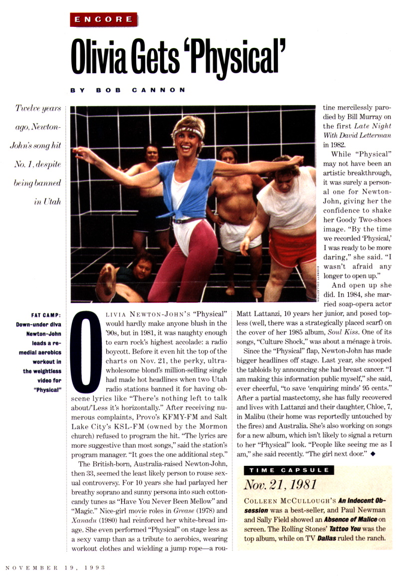 Olivia Gets Physical - People