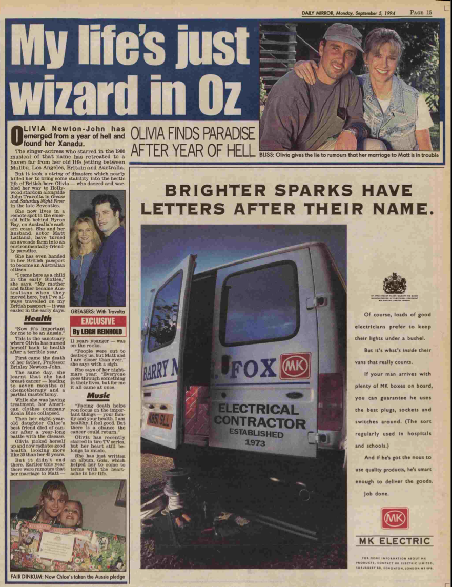 My life's just wizard in Oz - The Daily Mirror